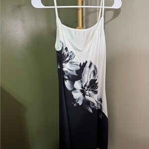 SHEIN Gray and White Dress